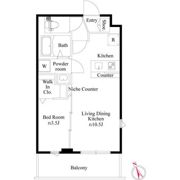 CRESCENT COURTの間取り画像