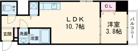 コージーコート石山の間取り画像
