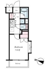 エクセリア二子多摩川Ⅱの間取り画像