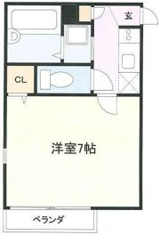 K．Gフラットの間取り画像