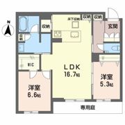 アルフラット オリーブの間取り画像