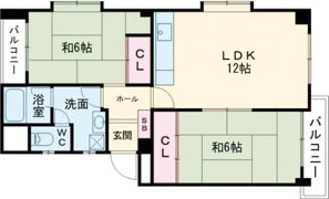 サンシャイン石山の間取り画像