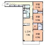 ソルメゾン元橋本の間取り画像