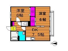 サンライフ玉島 Aの間取り画像