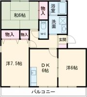 ユーミクラF2の間取り画像