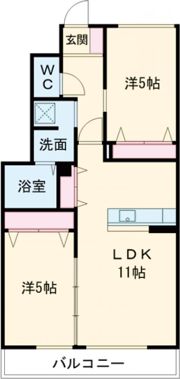 D1の間取り画像