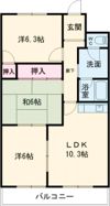 MKタウン江場Aの間取り画像