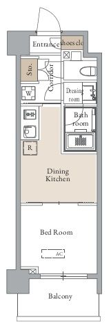 グランカーサ四谷の間取り画像