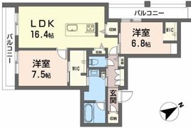シャーメゾン草津プレミアの間取り画像