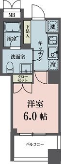 メゾンビスタ渋谷宇田川の間取り画像