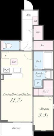 シャロームセブン平尾の間取り画像