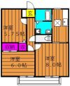 リバーサイド金光 Bの間取り画像