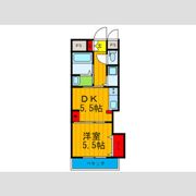 三熊元町ハイツの間取り画像