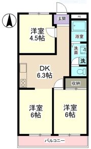 リプレイス牧野の間取り画像