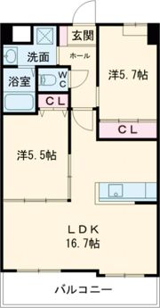 VENT CRESTの間取り画像