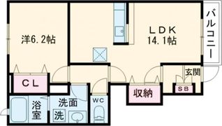 カノン・ビューレA棟の間取り画像