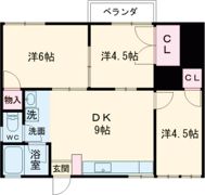 アクア上白川B棟の間取り画像