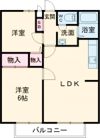 ビーライン浅野 Bの間取り画像