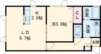 レザングレーヌⅡの間取り画像