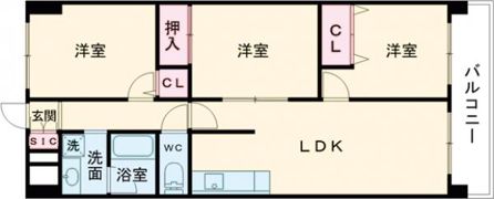 グランドビスタ生駒の間取り画像