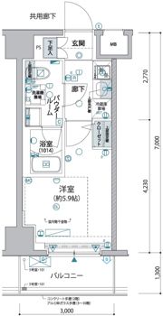 ヴァローレ松戸フィーロの間取り画像