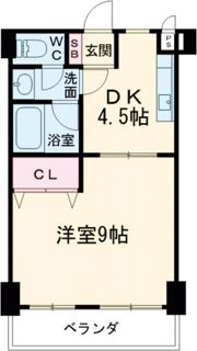エクセル悦和3の間取り画像