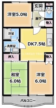 サンフラワー桜台の間取り画像