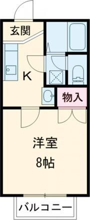 コーポウエストⅠの間取り画像