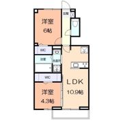 クレスト湘南の間取り画像