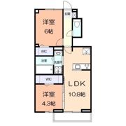 クレスト湘南の間取り画像