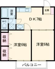 コンフォートエイジ A棟の間取り画像
