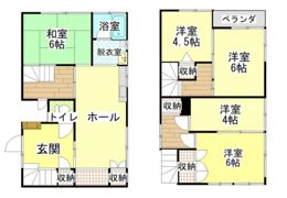 泉町我妻貸家の間取り画像