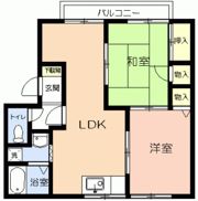 ハイツ昴ⅢB棟の間取り画像