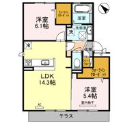 ルーチェ中百舌鳥 A棟の間取り画像