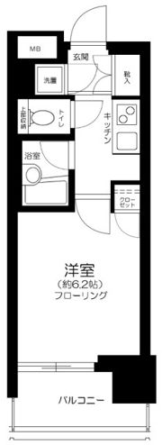 パレステュディオ芝浦シティの間取り画像
