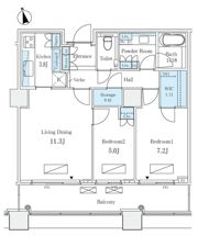 パークコート麻布十番 ザ タワーの間取り画像