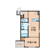 Crecia一宮Ⅱ(クレシアイチノミヤツー)の間取り画像