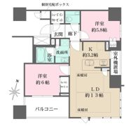 ザ・パークハウス大阪梅田タワーの間取り画像
