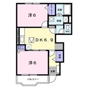 コーポ東野Bの間取り画像