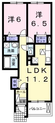 テンプラードナゴミβの間取り画像