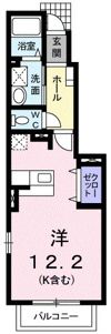 SAMIA25 Bの間取り画像