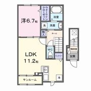 グラムス レビンの間取り画像