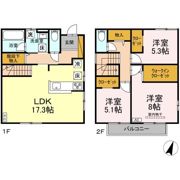 大野町2丁目戸建貸家の間取り画像