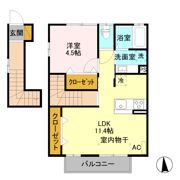 Casa de coral(カサ・デ・コラル)の間取り画像