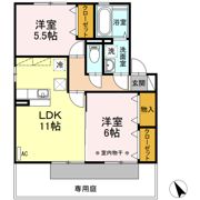 グランモアシティ B棟の間取り画像