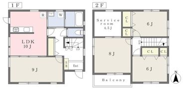 上市一戸建の間取り画像
