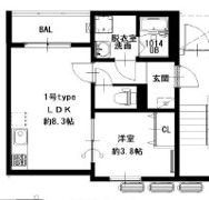 D porta violetの間取り画像