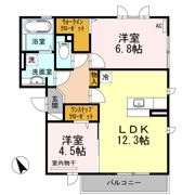 ノイエス カーサの間取り画像