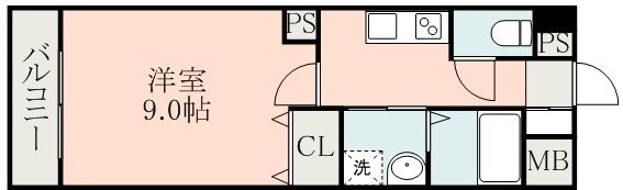 エテルナ水前寺の間取り画像