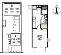 サンパティーク Bの間取り画像